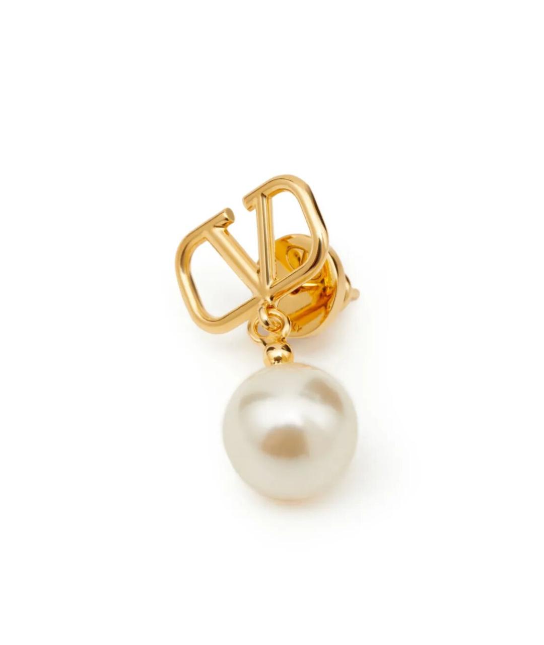 VALENTINO Золотые металлические серьги, фото 5