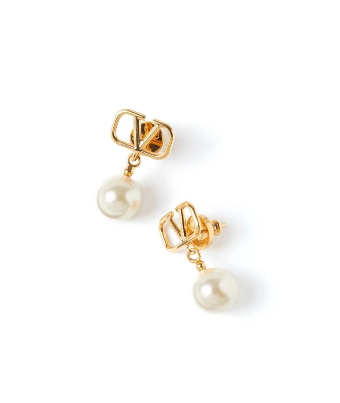 VALENTINO Золотые металлические серьги, фото 3