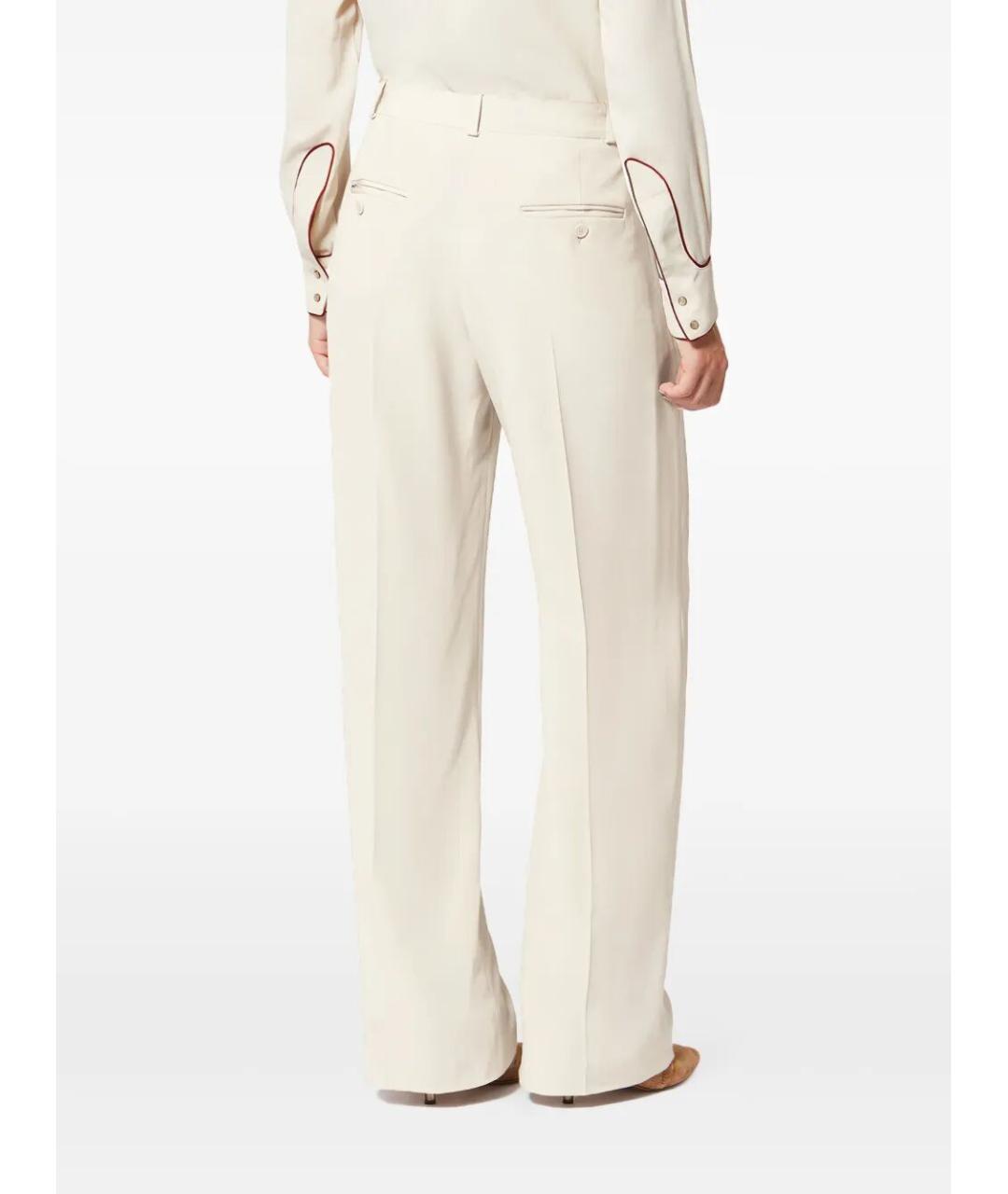 ISABEL MARANT Белые ацетатные прямые брюки, фото 4