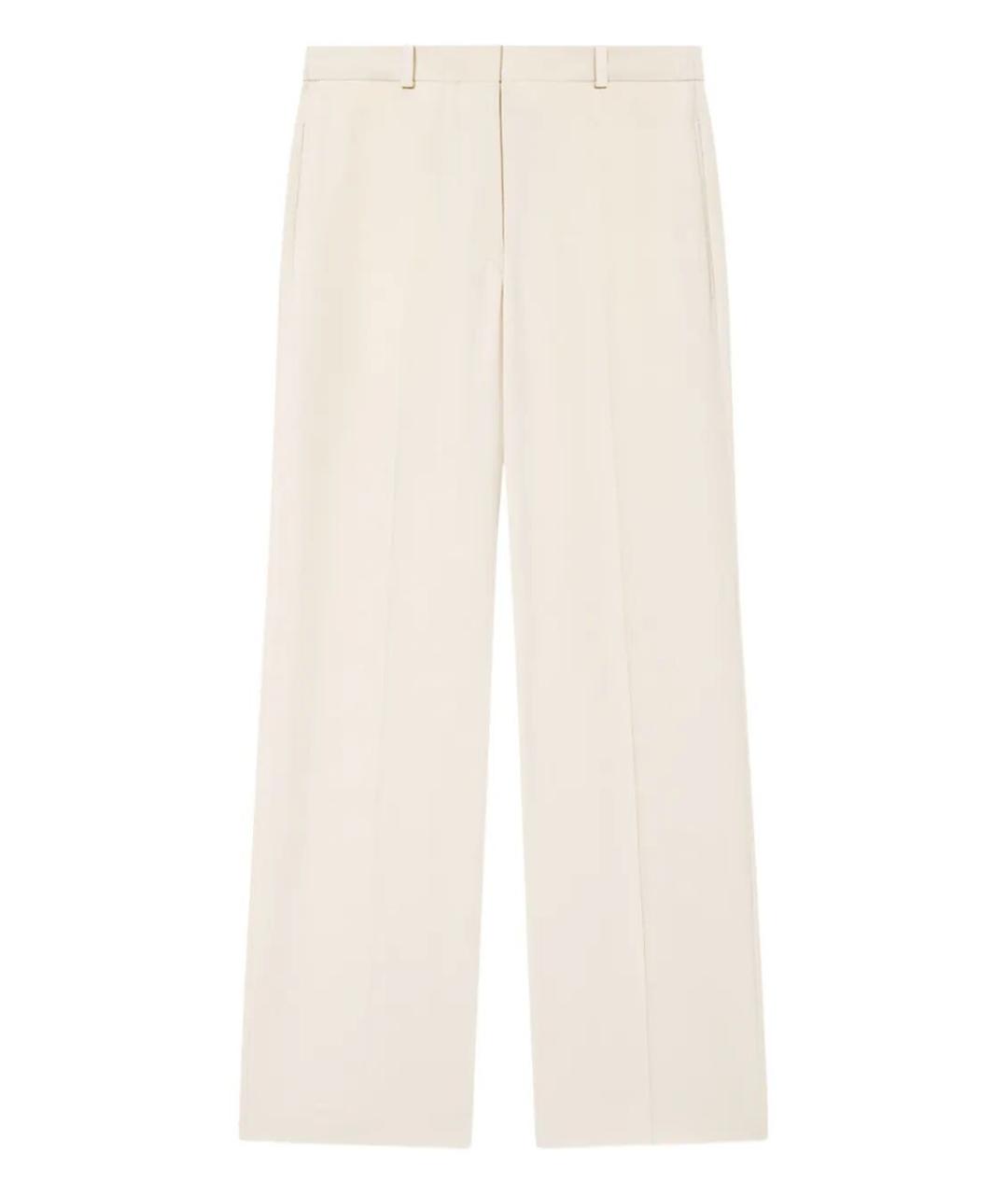 ISABEL MARANT Белые ацетатные прямые брюки, фото 1