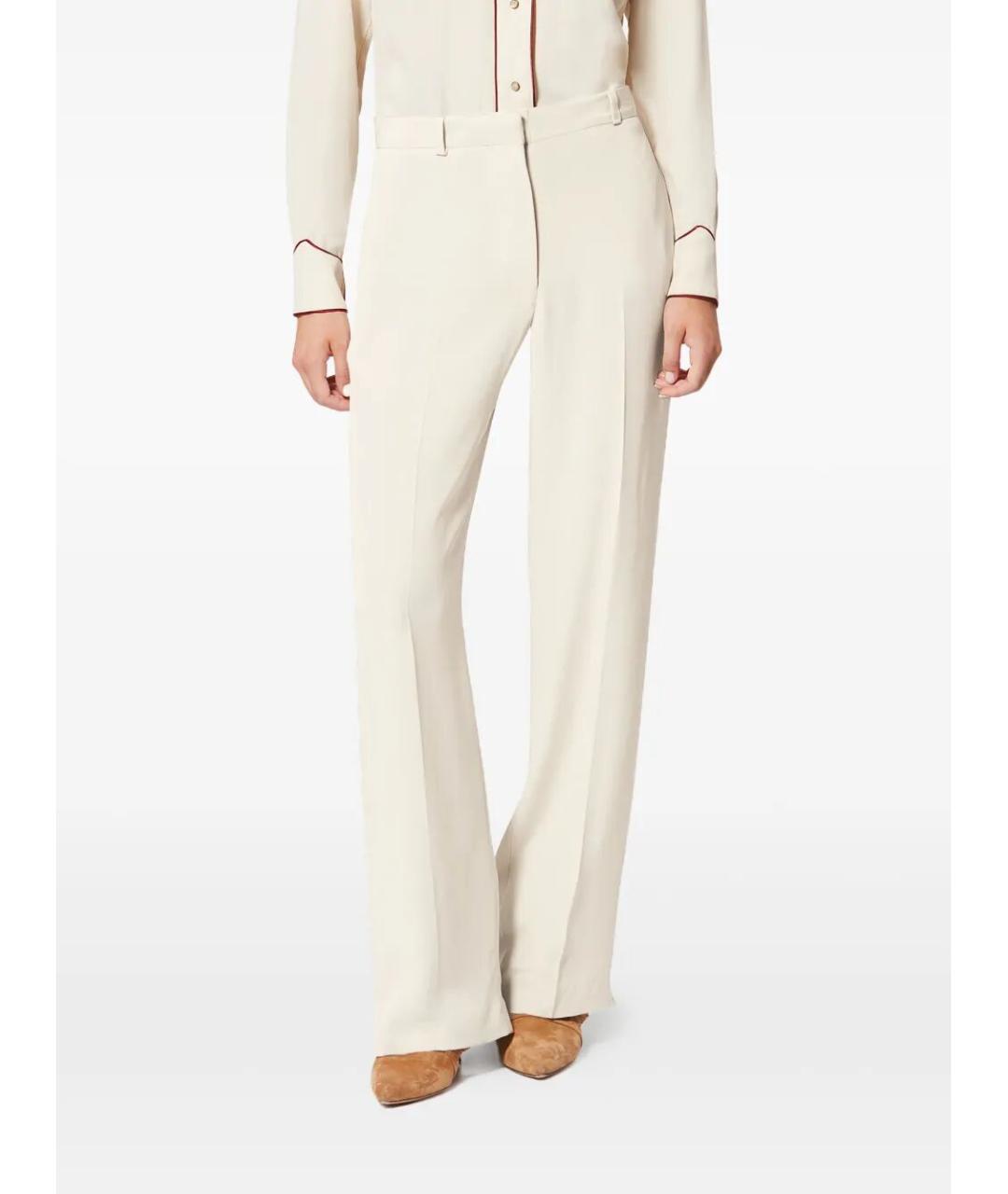ISABEL MARANT Белые ацетатные прямые брюки, фото 5