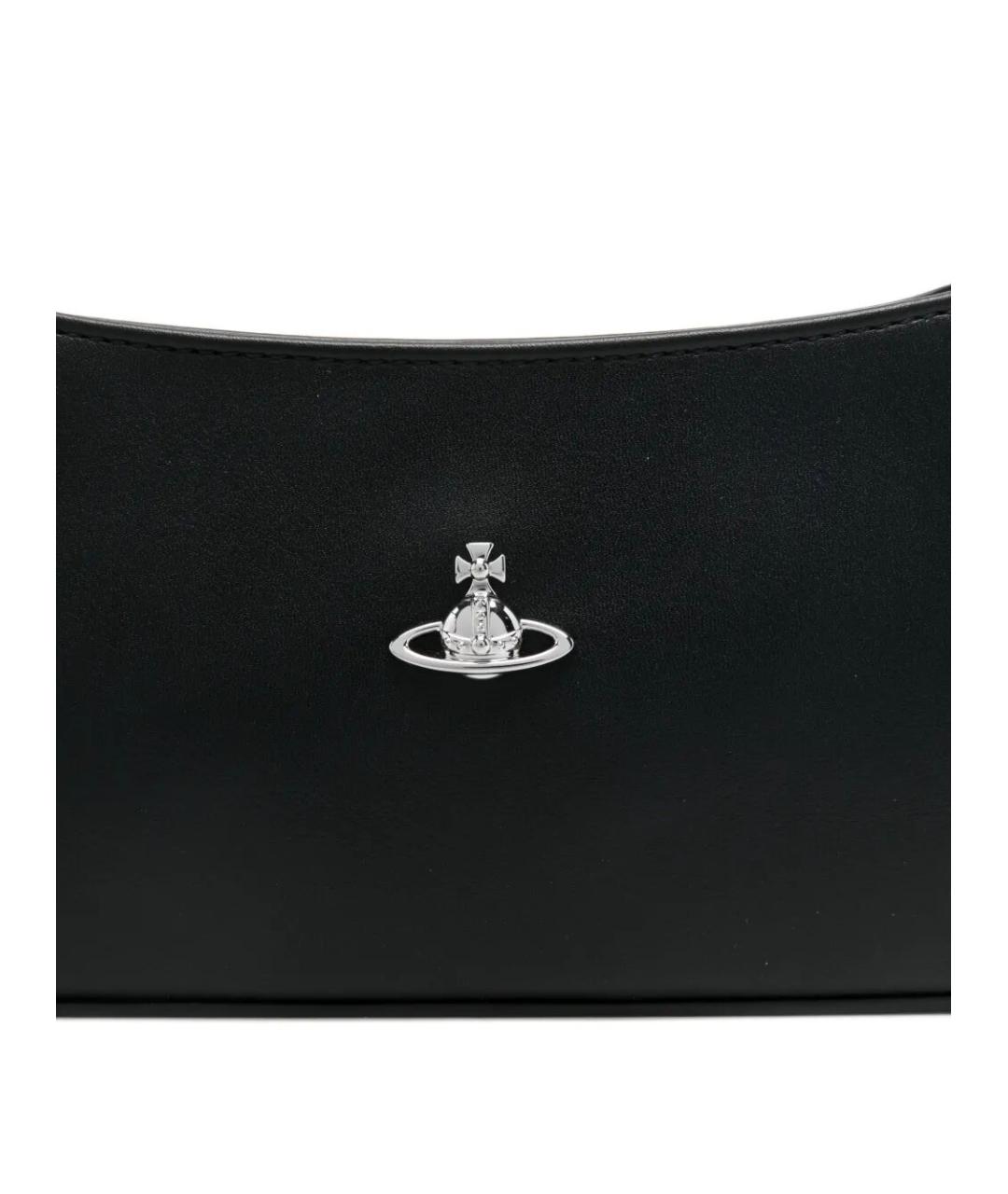 VIVIENNE WESTWOOD Черная хлопковая сумка через плечо, фото 4