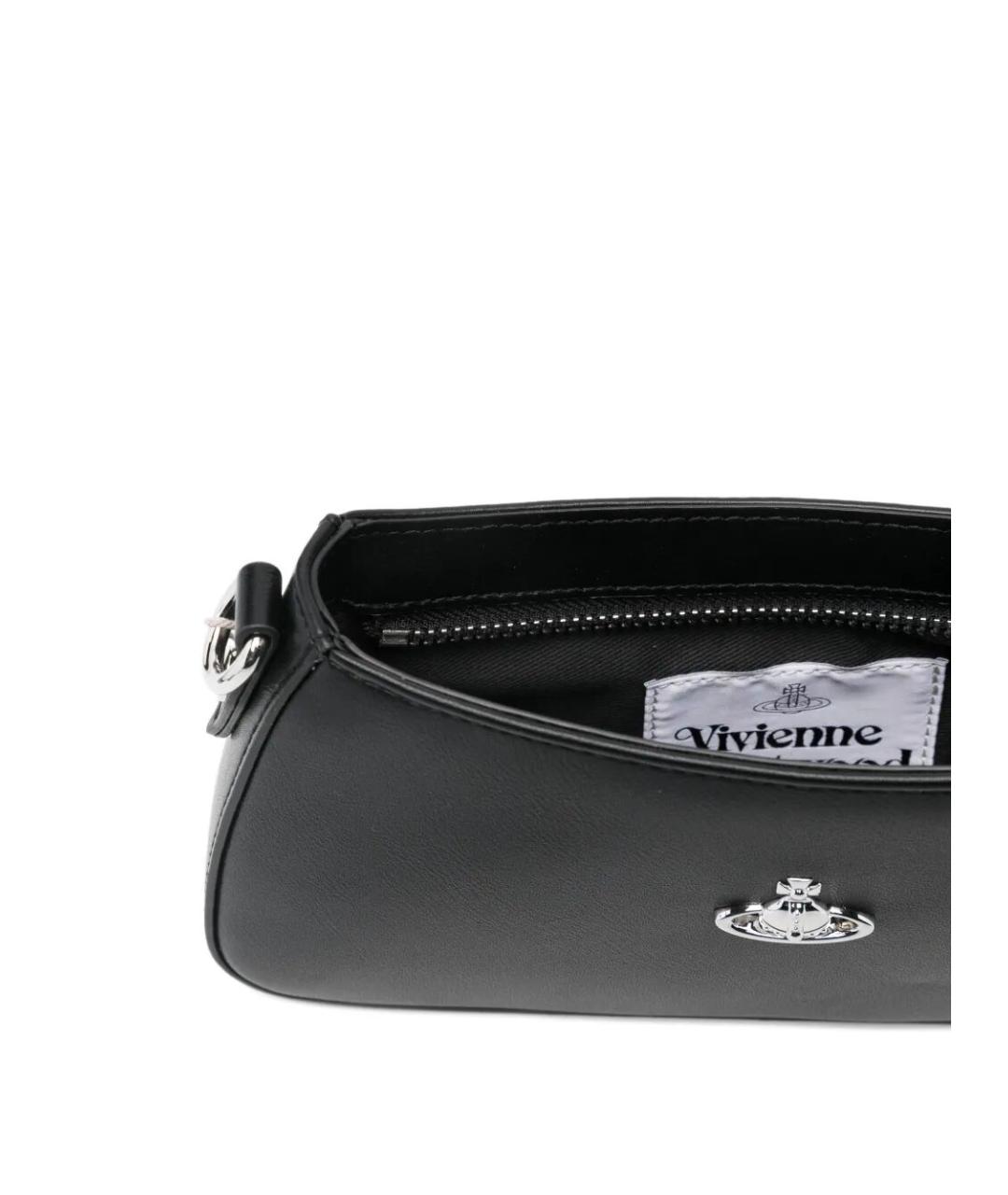 VIVIENNE WESTWOOD Черная хлопковая сумка через плечо, фото 5