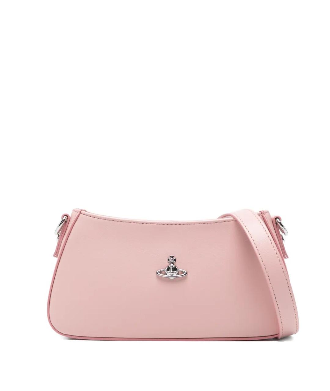 VIVIENNE WESTWOOD Розовая хлопковая сумка через плечо, фото 1