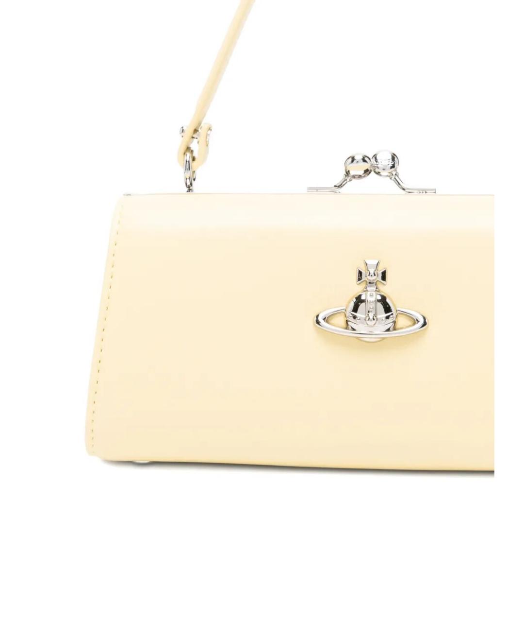 VIVIENNE WESTWOOD Бежевая сумка тоут из искусственной кожи, фото 3