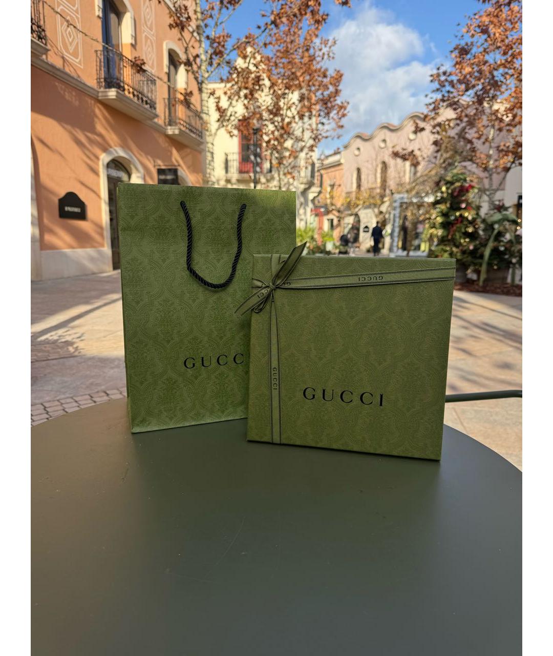 GUCCI Белый шелковый платок, фото 4