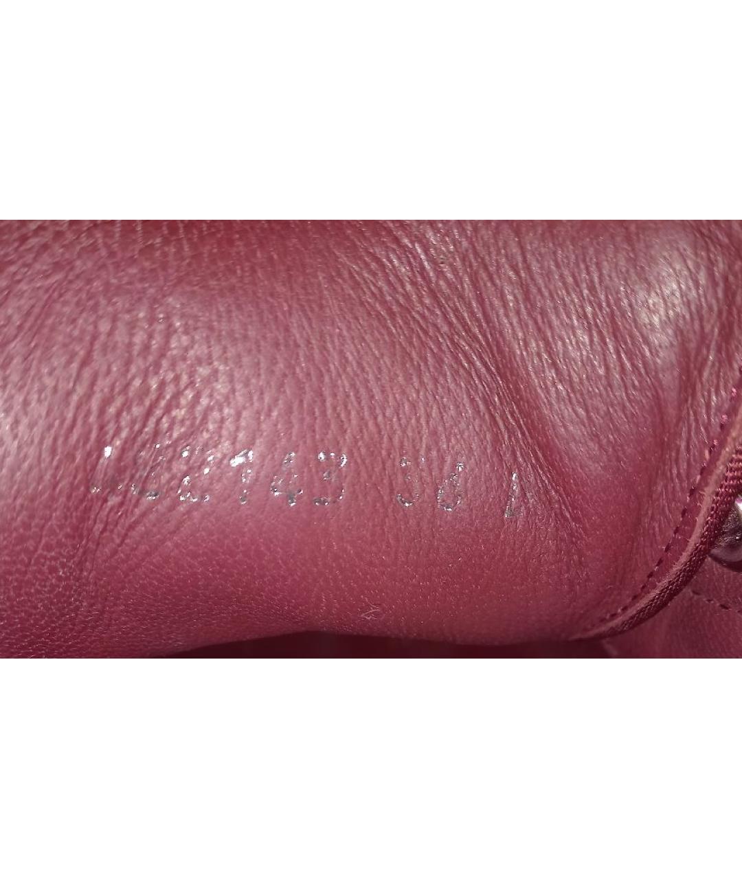 ALEXANDER MCQUEEN Бордовые бархатные кроссовки, фото 7