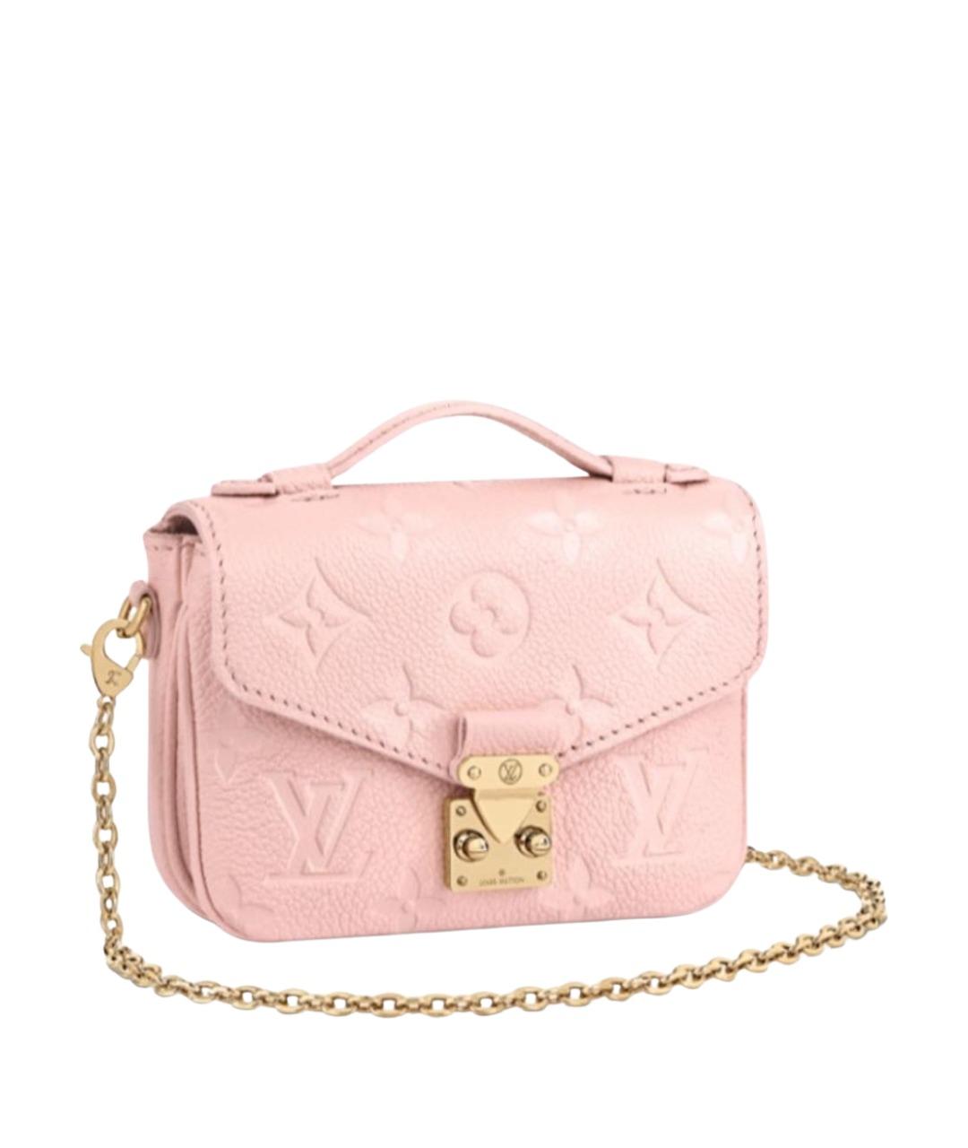 LOUIS VUITTON Розовая кожаная сумка через плечо, фото 1