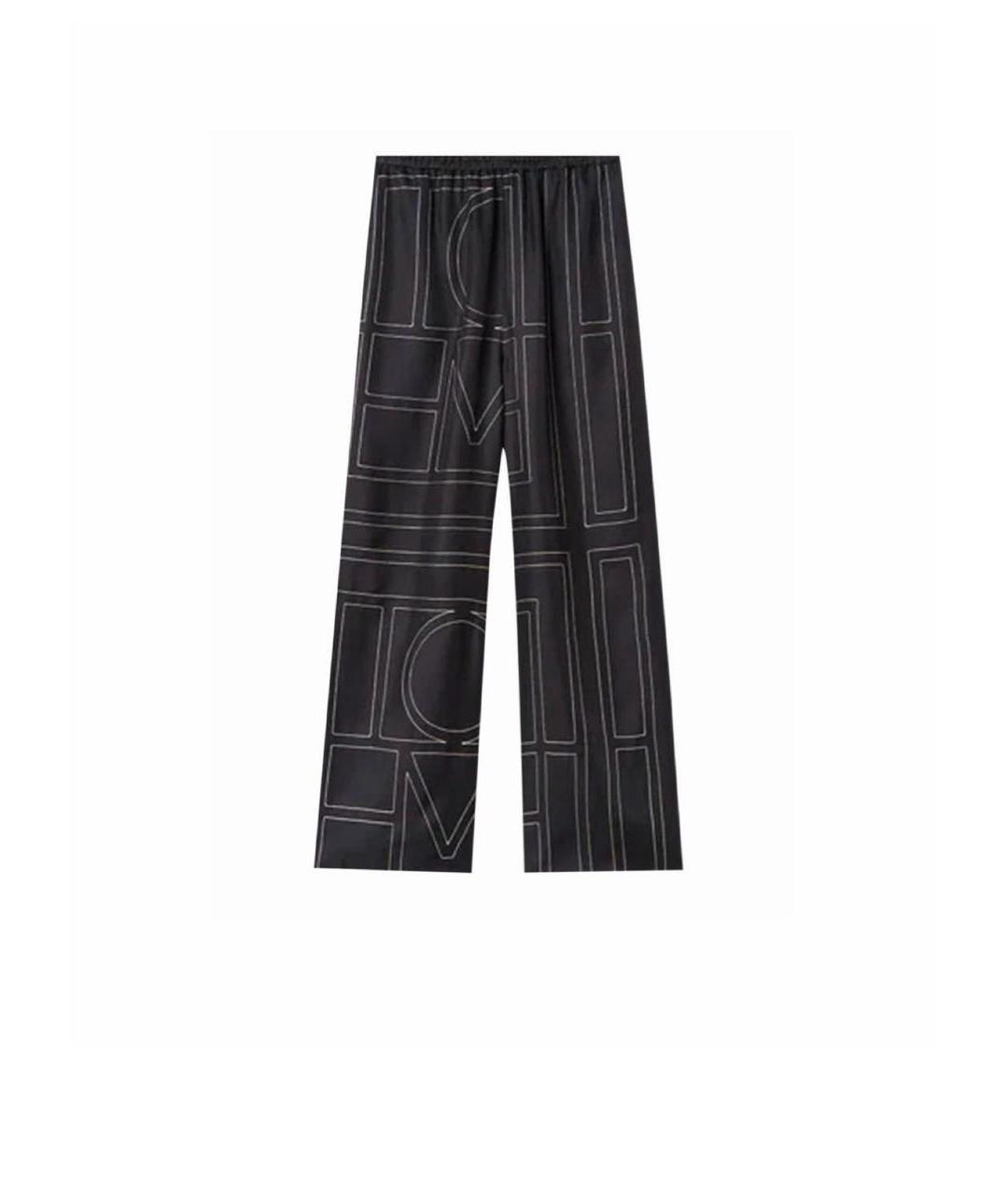 TOTEME Черный шелковый костюм с брюками, фото 2