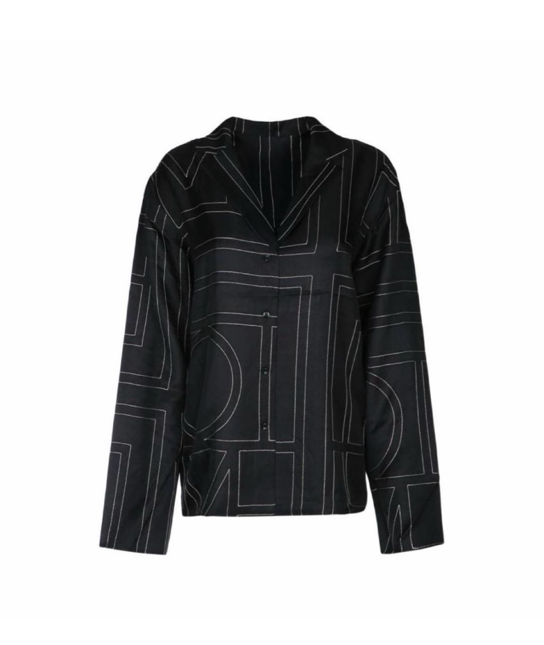 TOTEME Черный шелковый костюм с брюками, фото 3