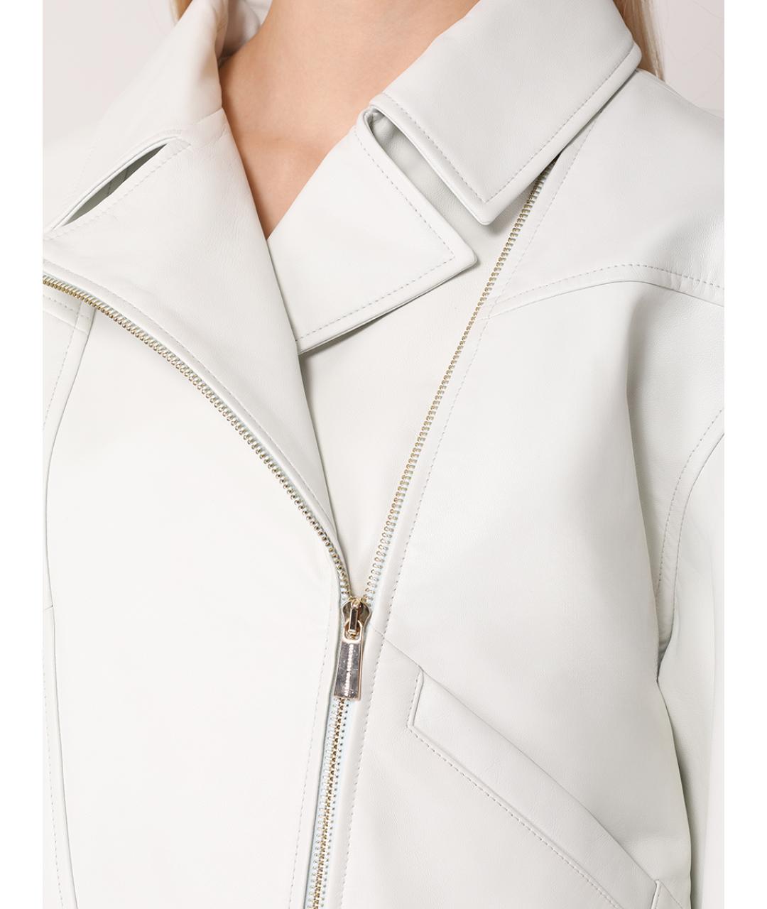 ALBERTA FERRETTI Горчичная кожаная куртка, фото 3