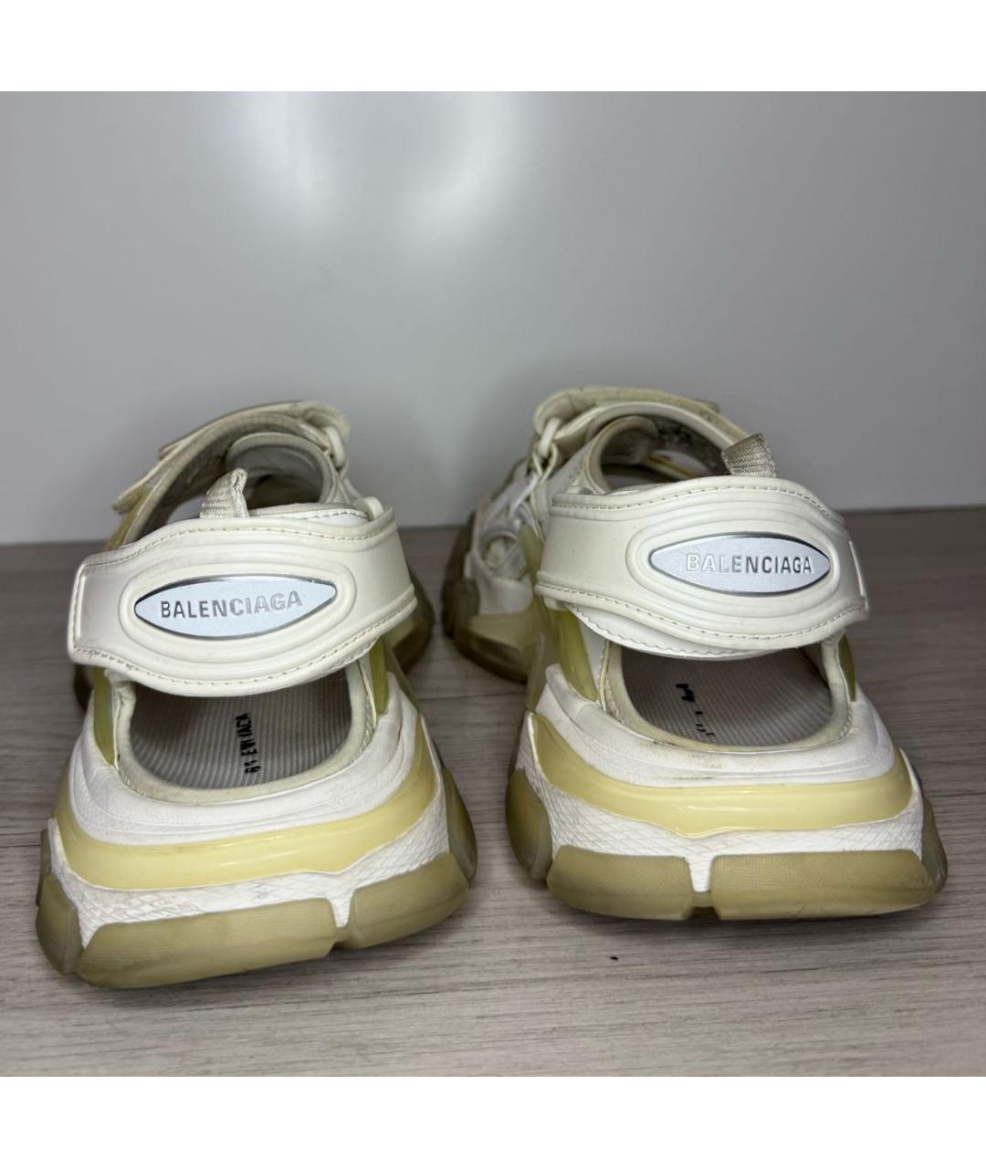 BALENCIAGA Желтые кожаные сандалии, фото 3