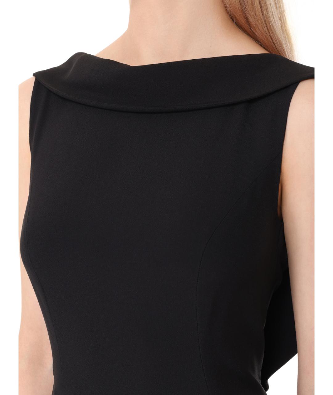 ALBERTA FERRETTI Черное ацетатное вечернее платье, фото 4