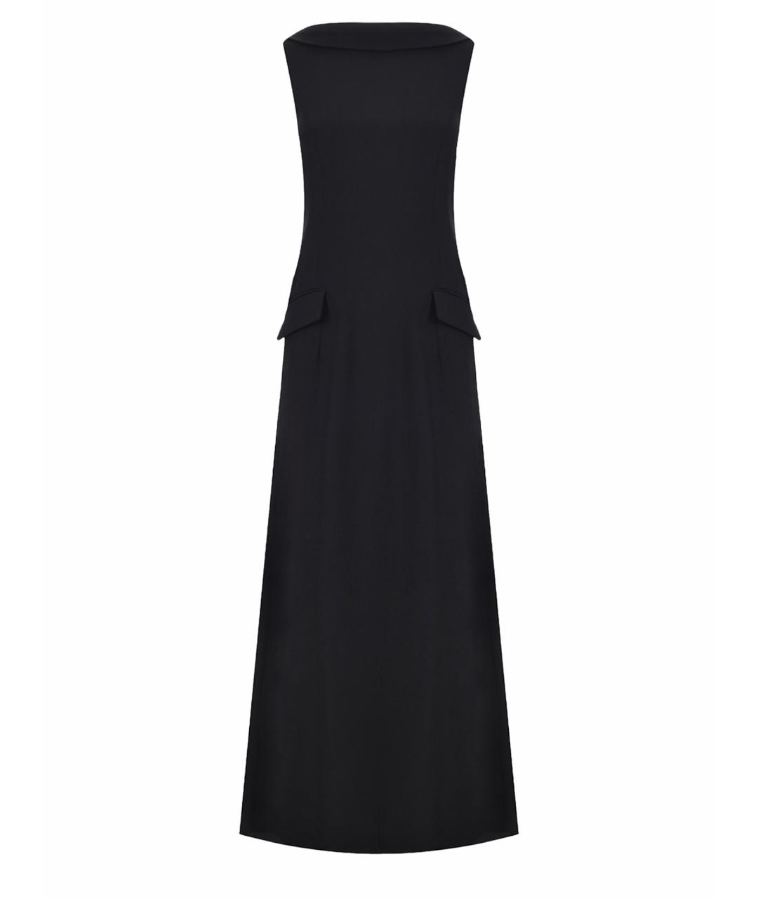 ALBERTA FERRETTI Черное ацетатное вечернее платье, фото 6