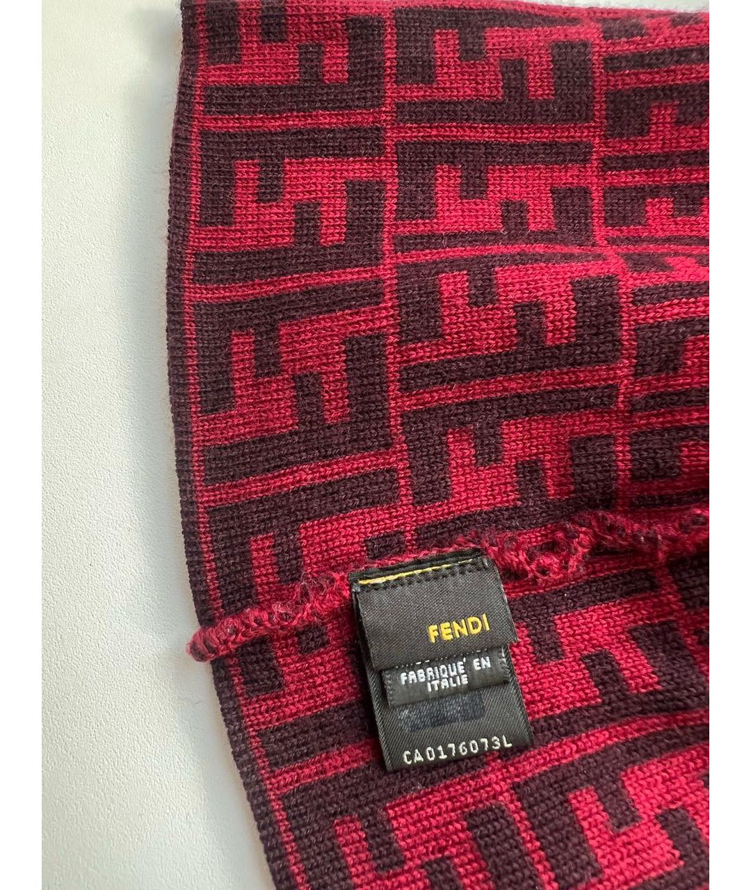 FENDI Мульти шерстяная шапка, фото 4