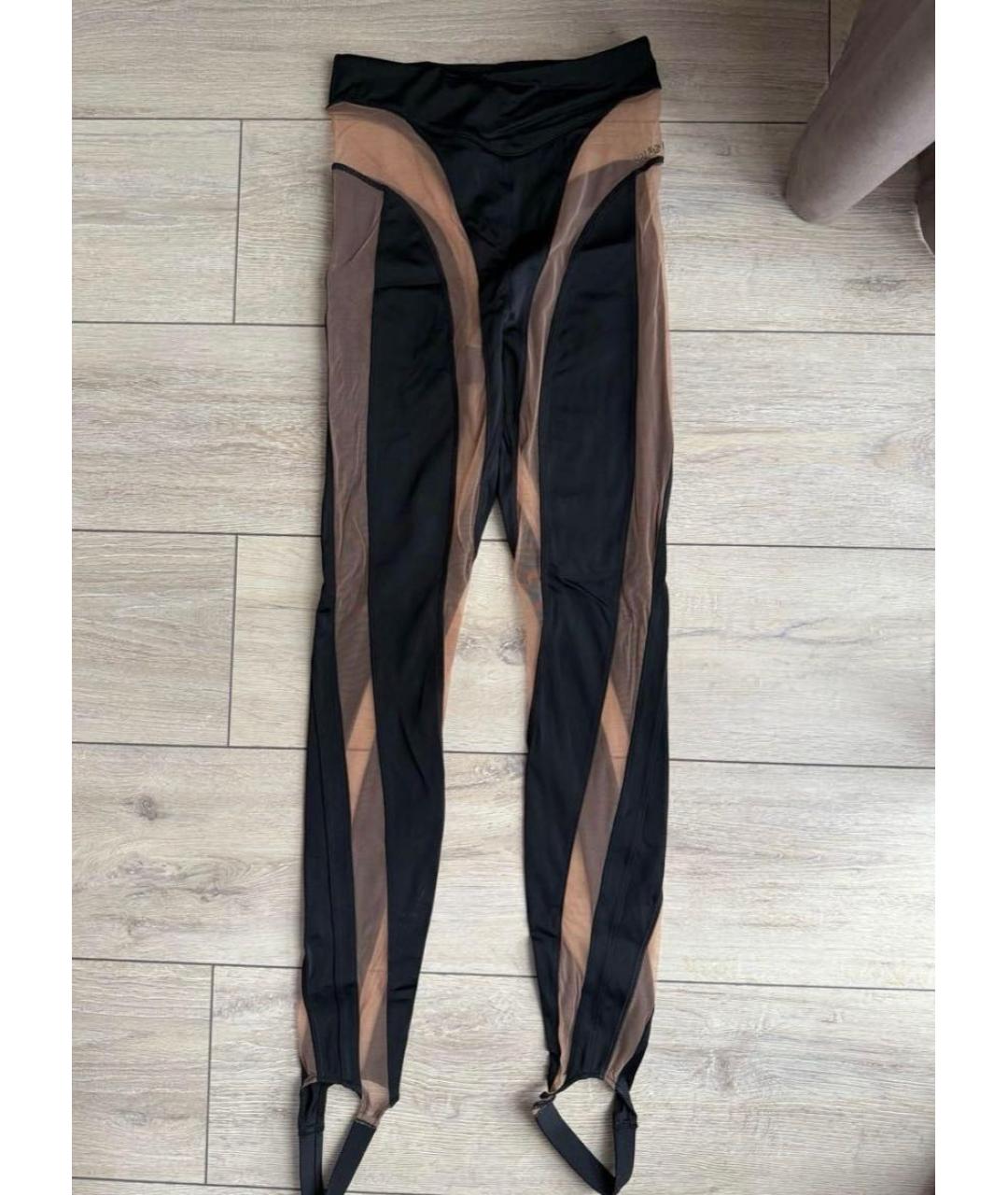 MUGLER Черные леггинсы и велосипедки, фото 5