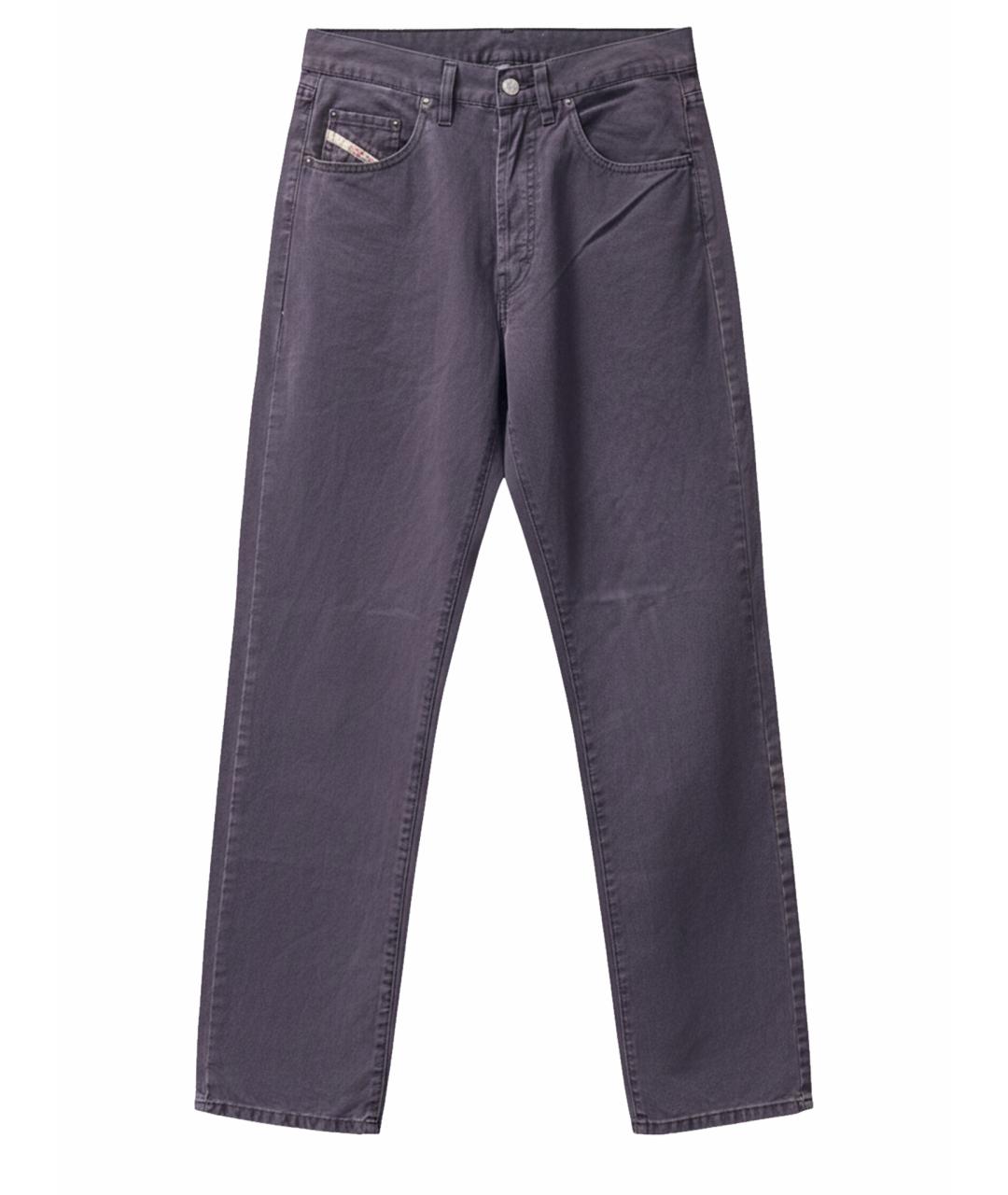 DIESEL Фиолетовые хлопковые прямые джинсы, фото 1