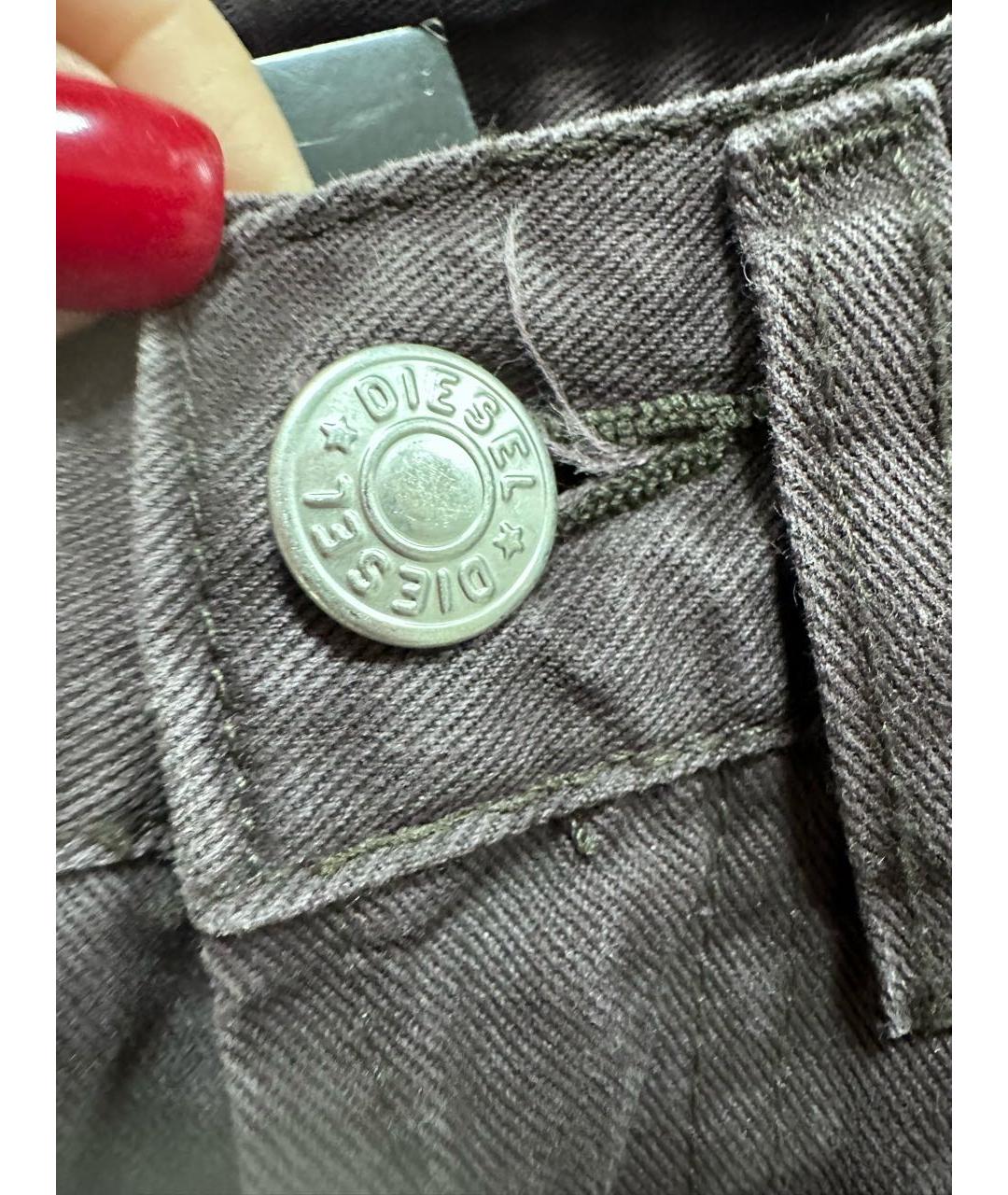 DIESEL Фиолетовые хлопковые прямые джинсы, фото 7