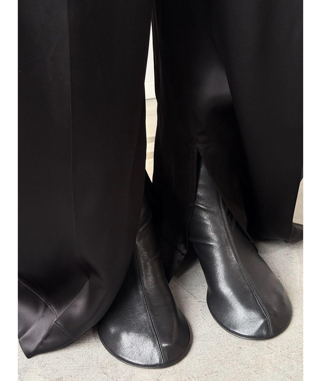 JIL SANDER Черные вискозные брюки широкие, фото 5