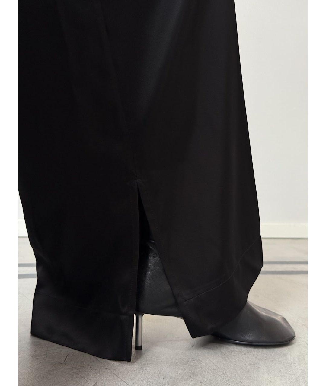 JIL SANDER Черные вискозные брюки широкие, фото 6