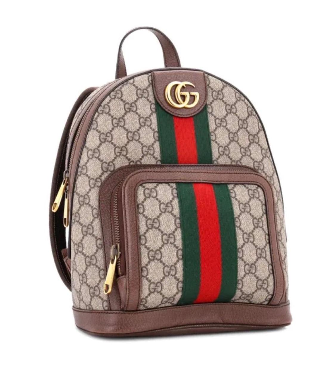 GUCCI Коричневый рюкзак, фото 3