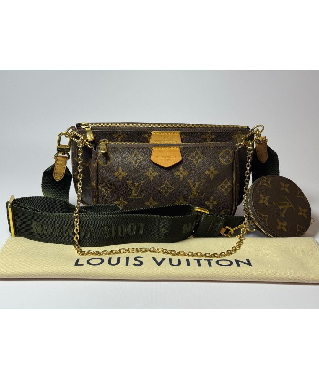 LOUIS VUITTON Коричневая сумка через плечо, фото 9