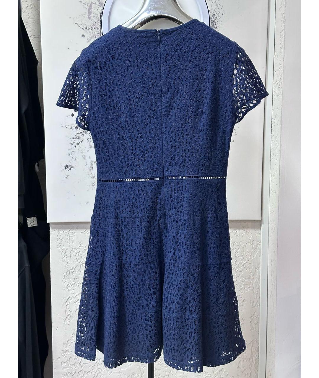 MICHAEL MICHAEL KORS Темно-синее хлопковое повседневное платье, фото 2