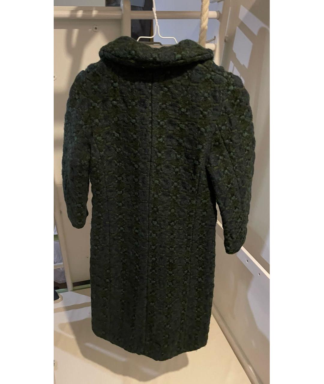 MARNI Зеленые шерстяное пальто, фото 2