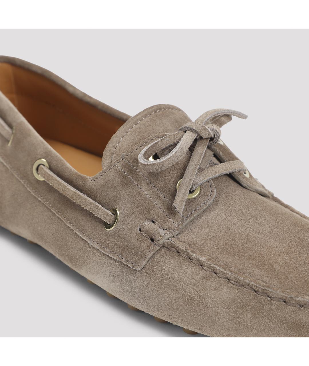 TOD'S Бежевые замшевые лоферы, фото 4
