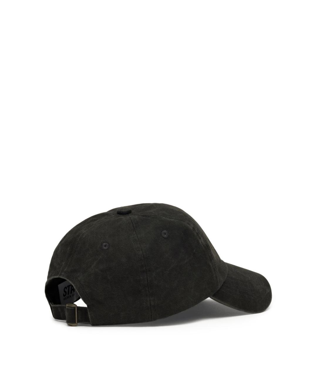 GOLDEN GOOSE DELUXE BRAND Черная хлопковая кепка, фото 3