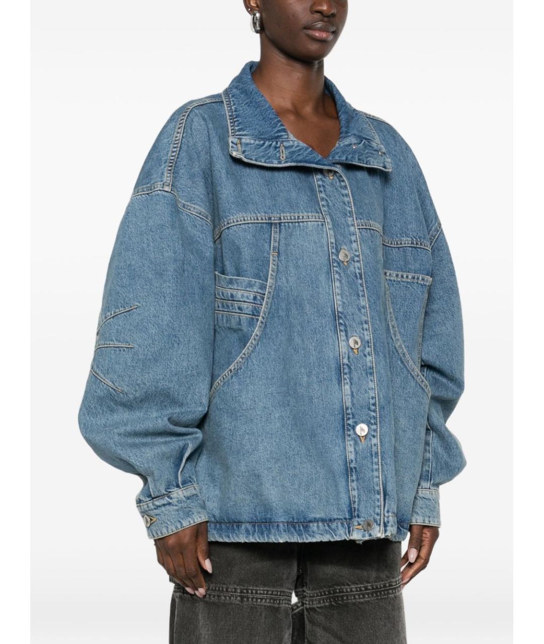 THE ATTICO Синяя деним куртка, фото 3