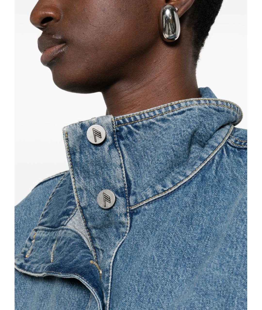 THE ATTICO Синяя деним куртка, фото 2