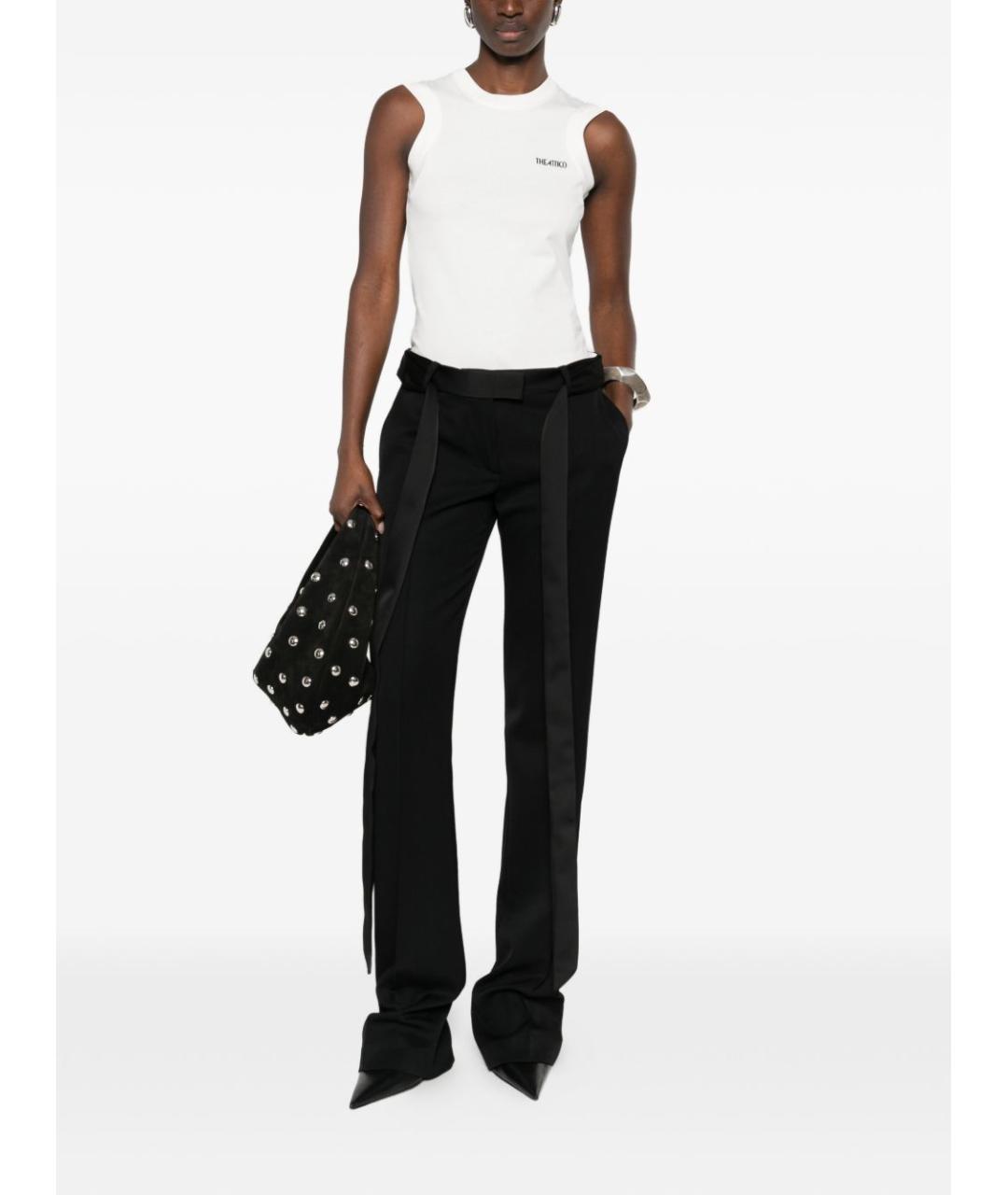 THE ATTICO Белая хлопковая майка, фото 2