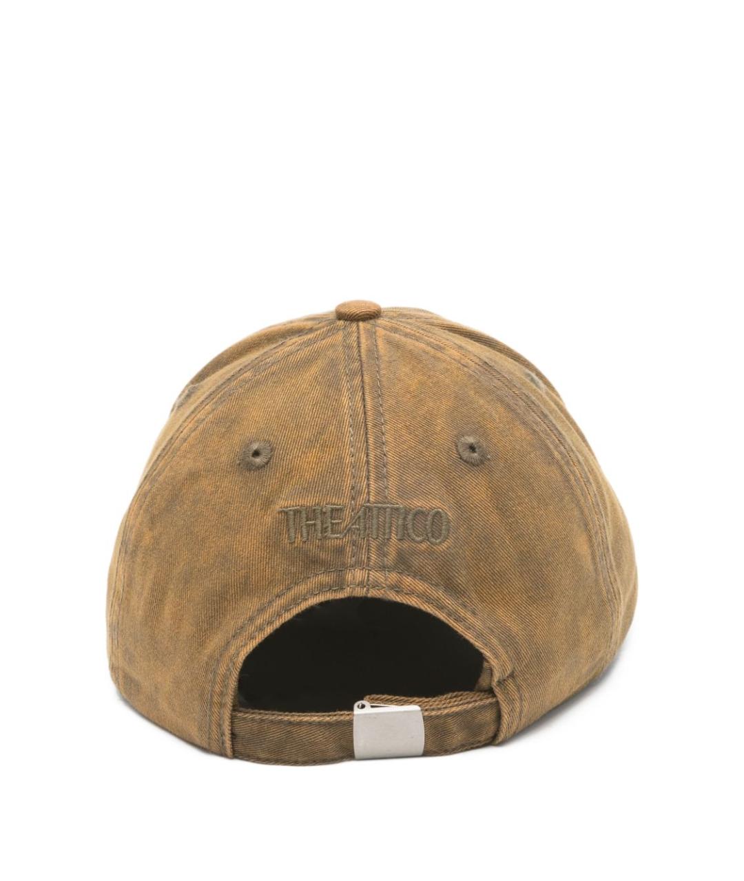 THE ATTICO Коричневая хлопковая кепка, фото 3