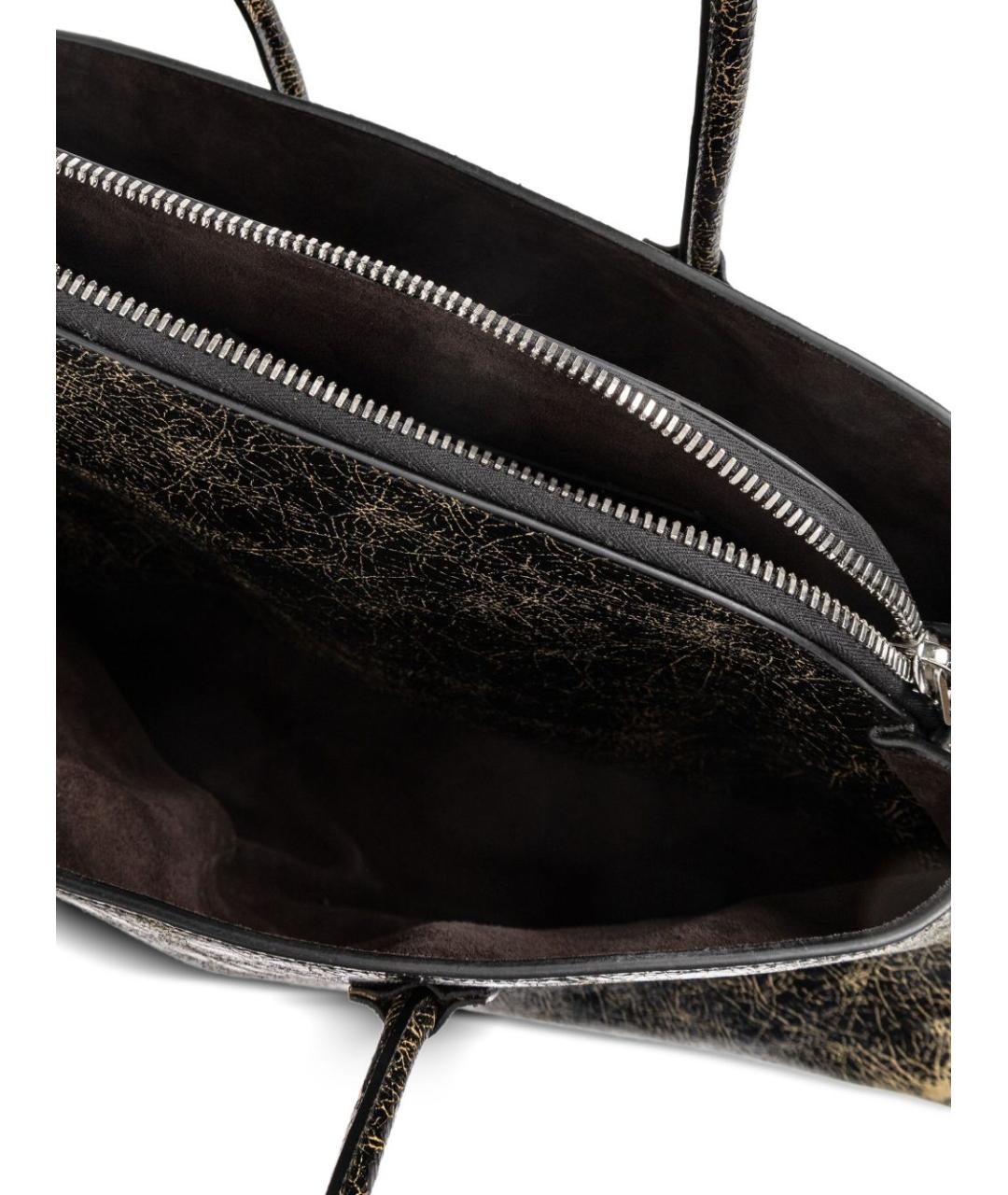 THE ATTICO Коричневая кожаная сумка тоут, фото 2
