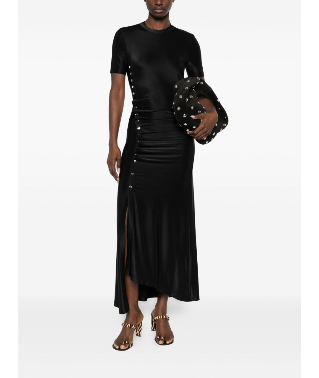 PACO RABANNE Черное вискозное платье, фото 5