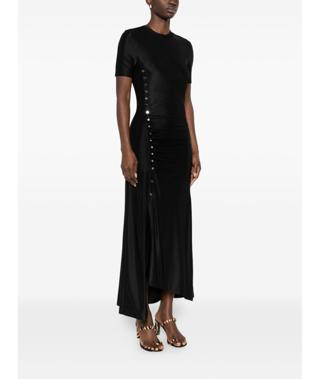 PACO RABANNE Черное вискозное платье, фото 2