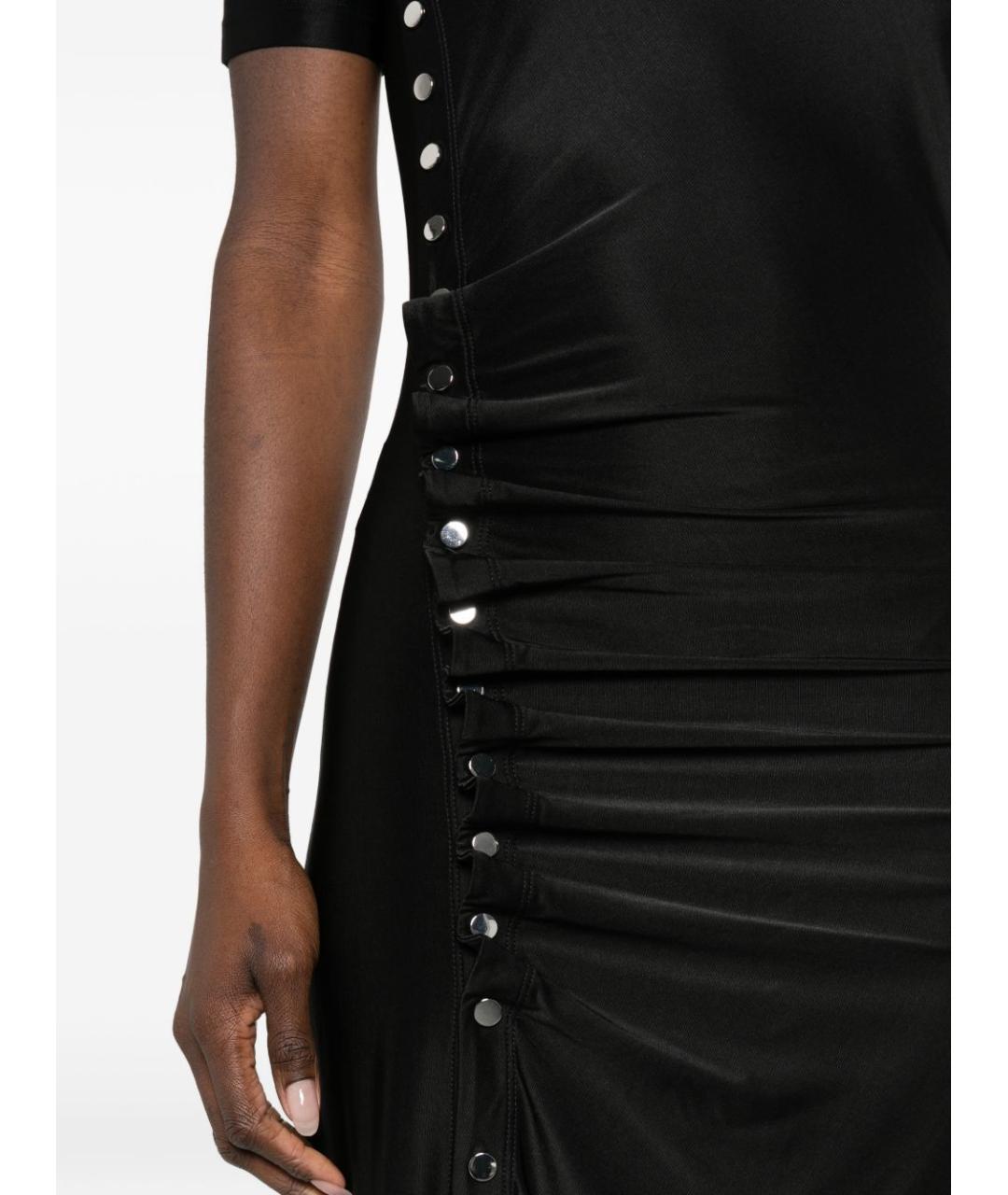 PACO RABANNE Черное вискозное платье, фото 4