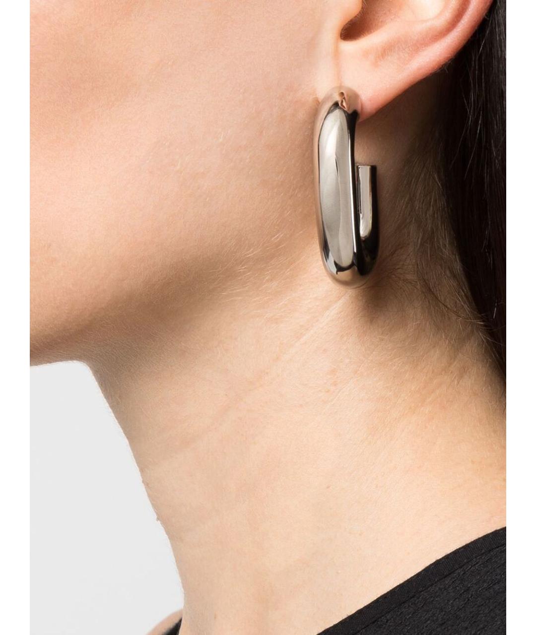 PACO RABANNE Серебряные металлические серьги, фото 2