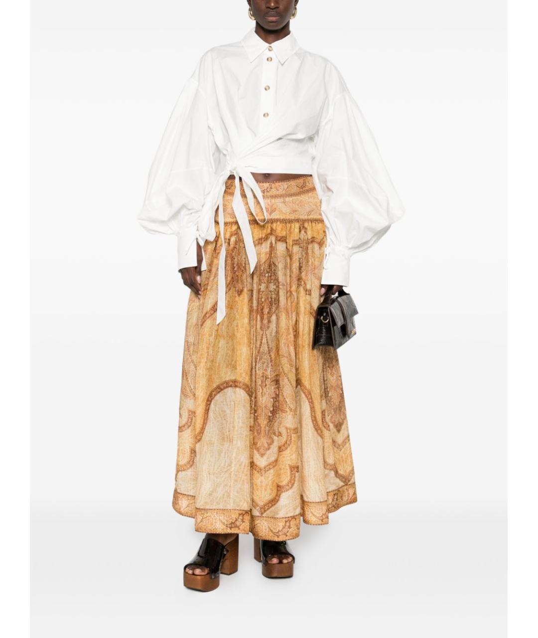 ZIMMERMANN Белая хлопковая рубашка, фото 5