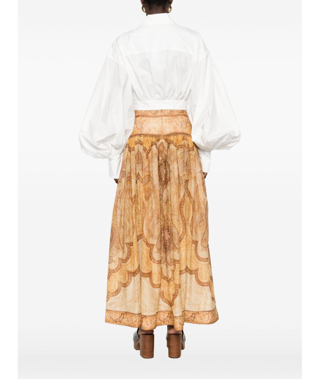 ZIMMERMANN Белая хлопковая рубашка, фото 4