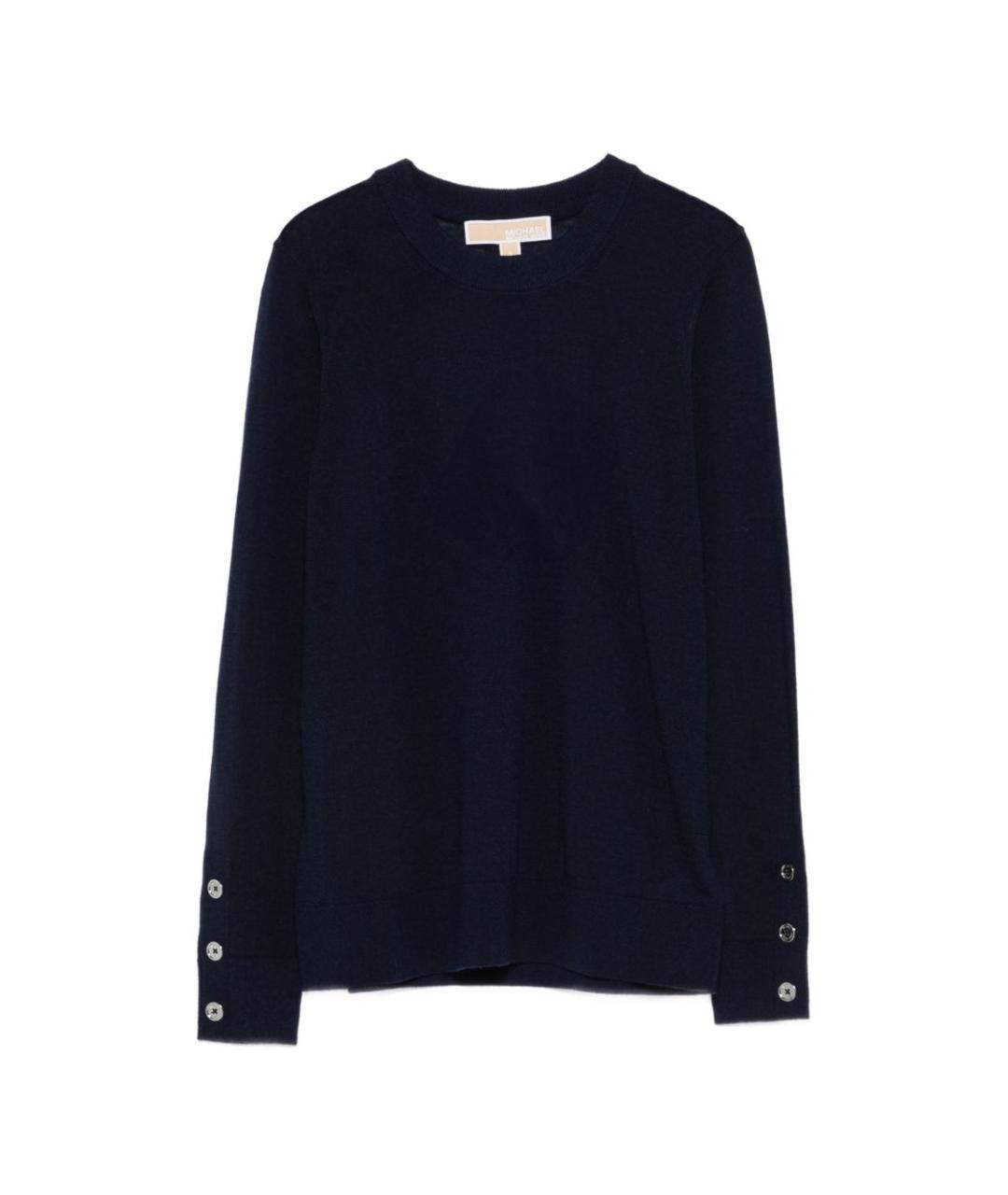 MICHAEL KORS Синий шерстяной джемпер / свитер, фото 1