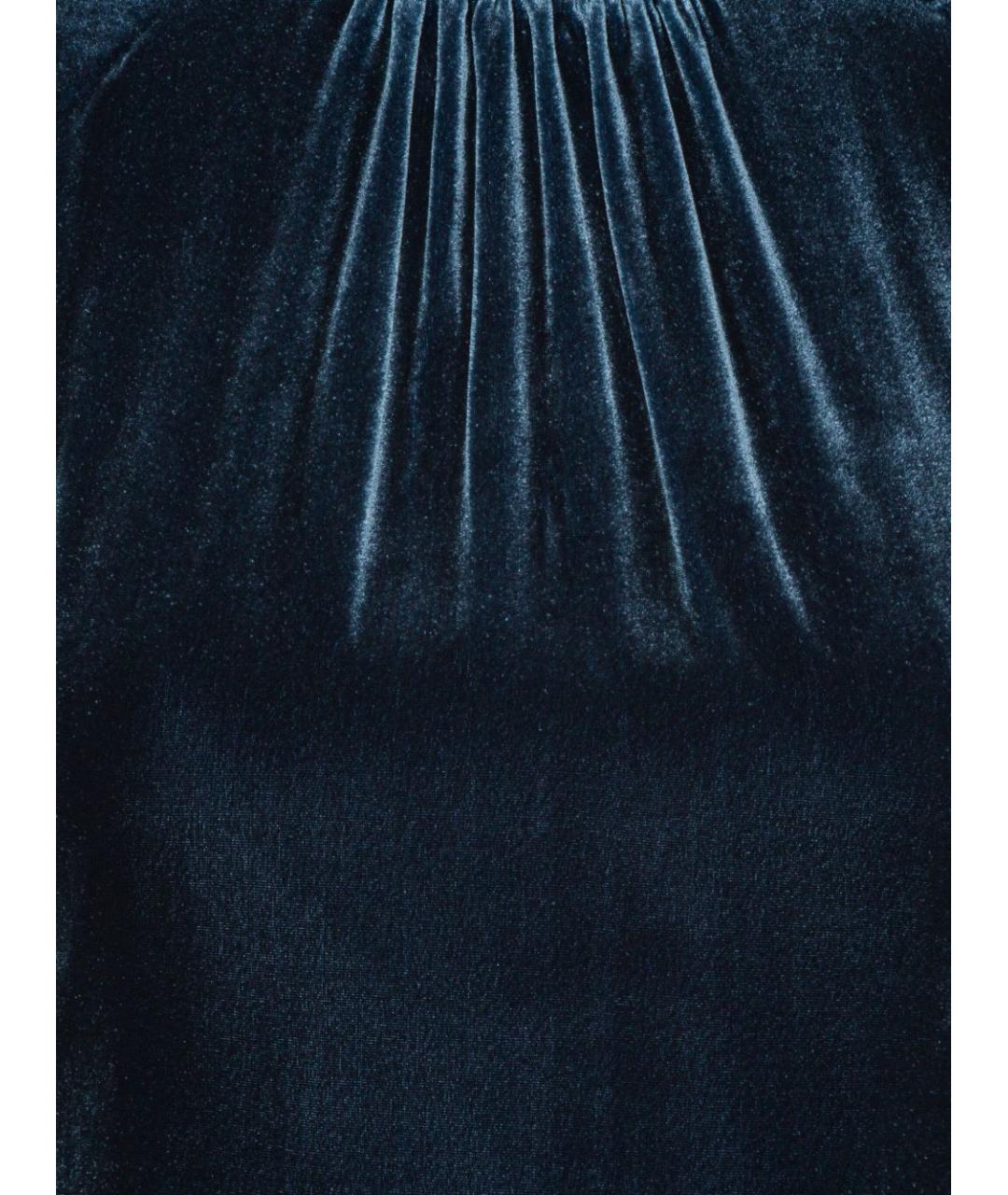 ROTATE Синее вискозное коктейльное платье, фото 3