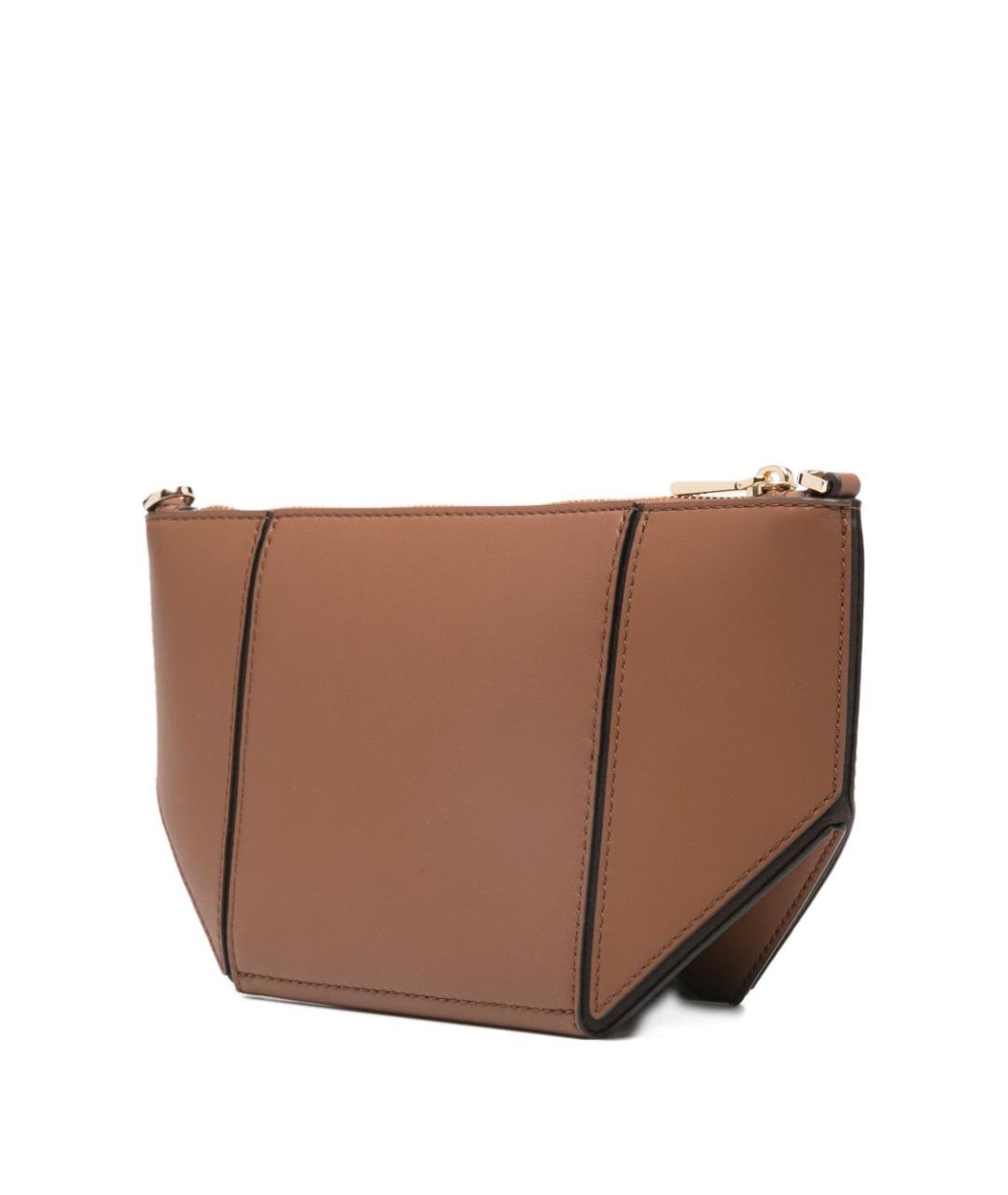 MICHAEL KORS Коричневая кожаная сумка через плечо, фото 3