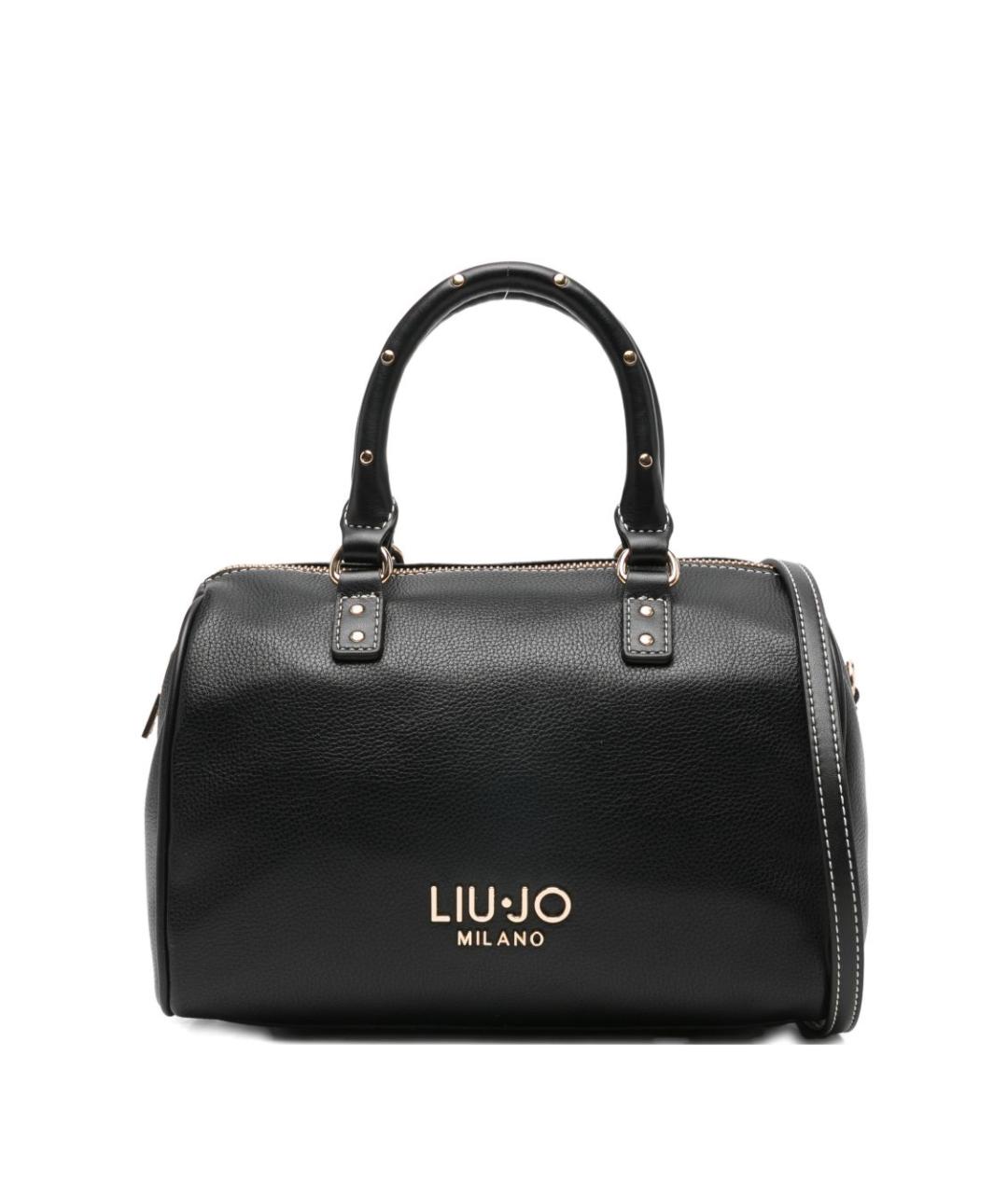 LIU JO Черная сумка тоут из искусственной кожи, фото 1