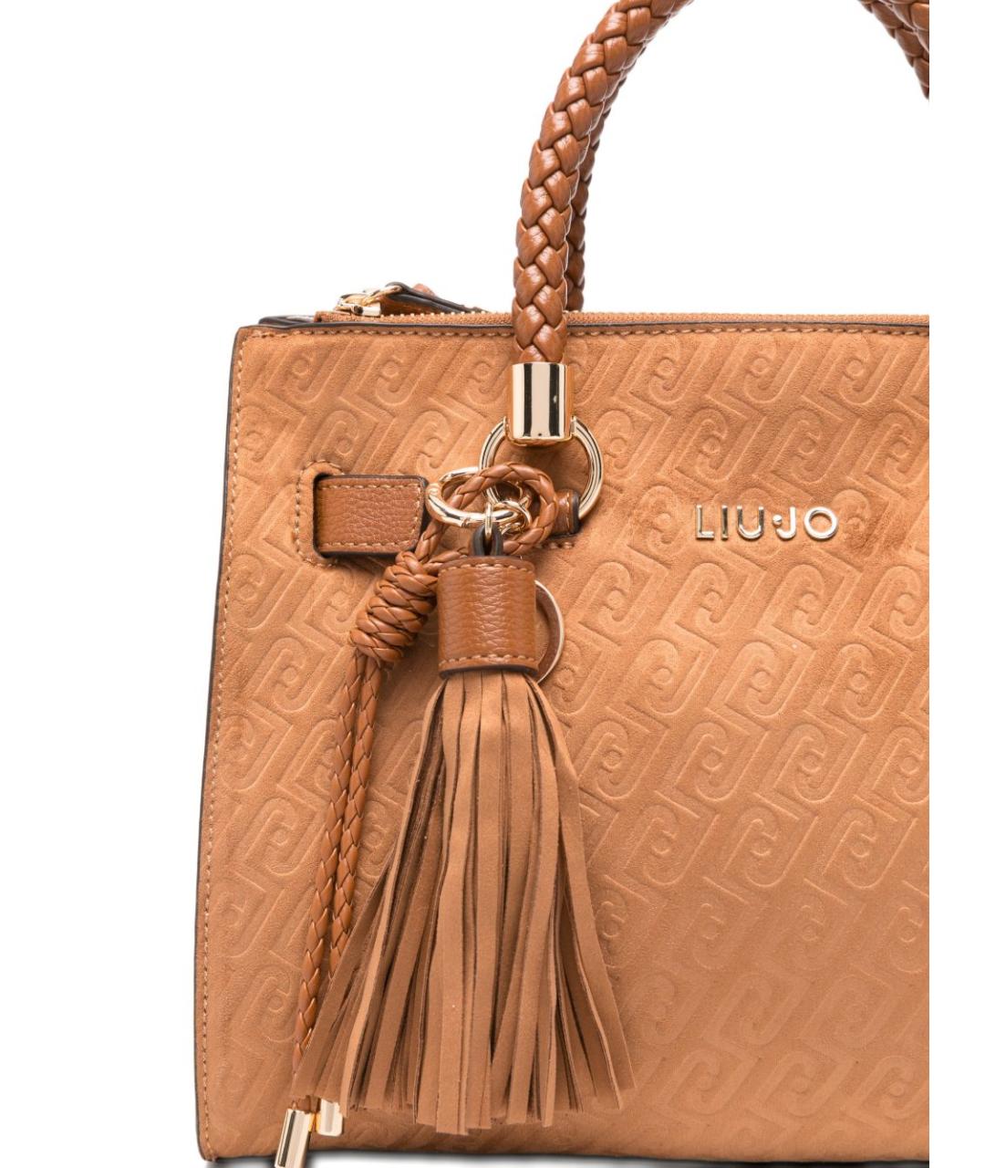 LIU JO Коричневая сумка тоут из искусственной кожи, фото 2