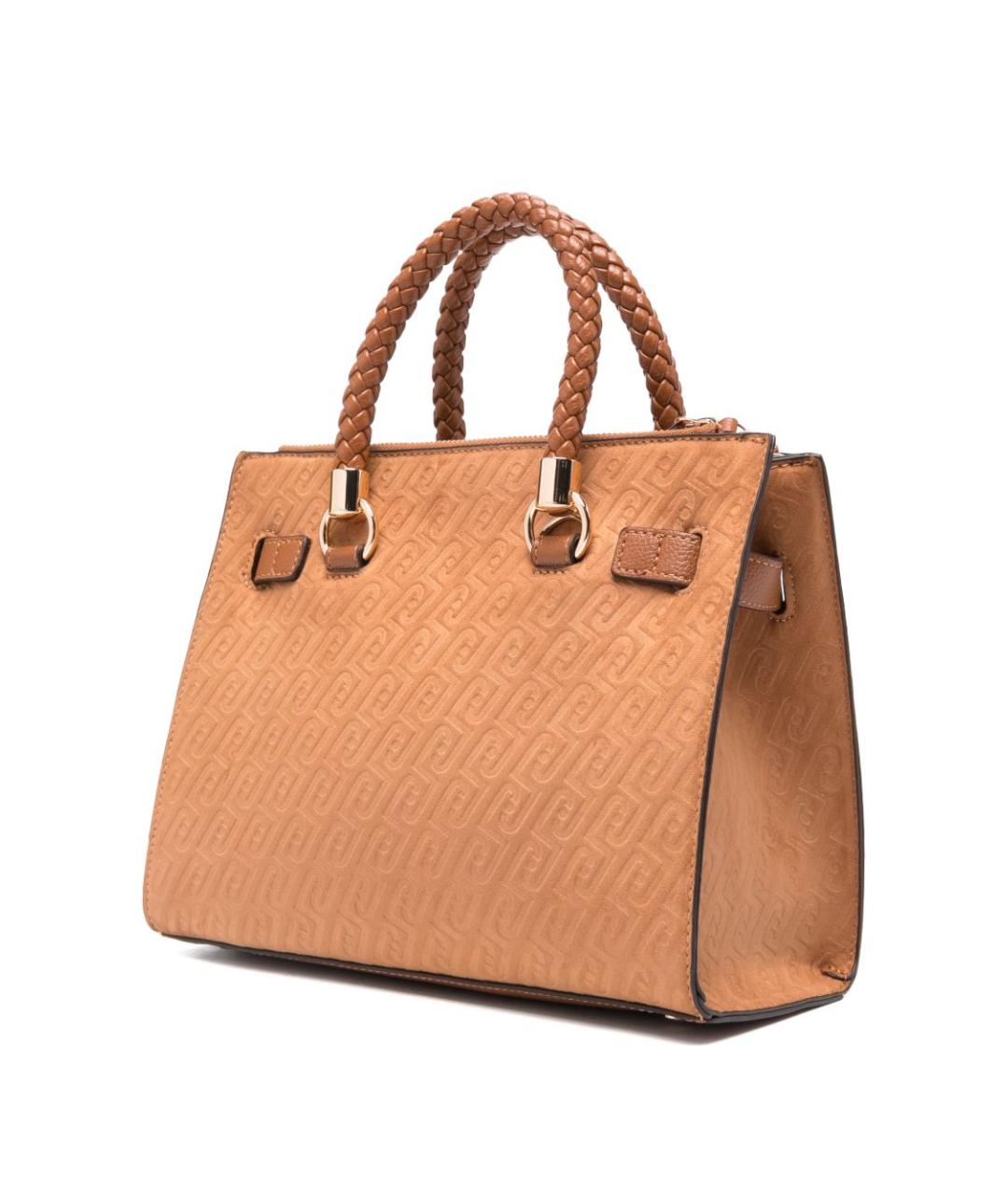 LIU JO Коричневая сумка тоут из искусственной кожи, фото 4