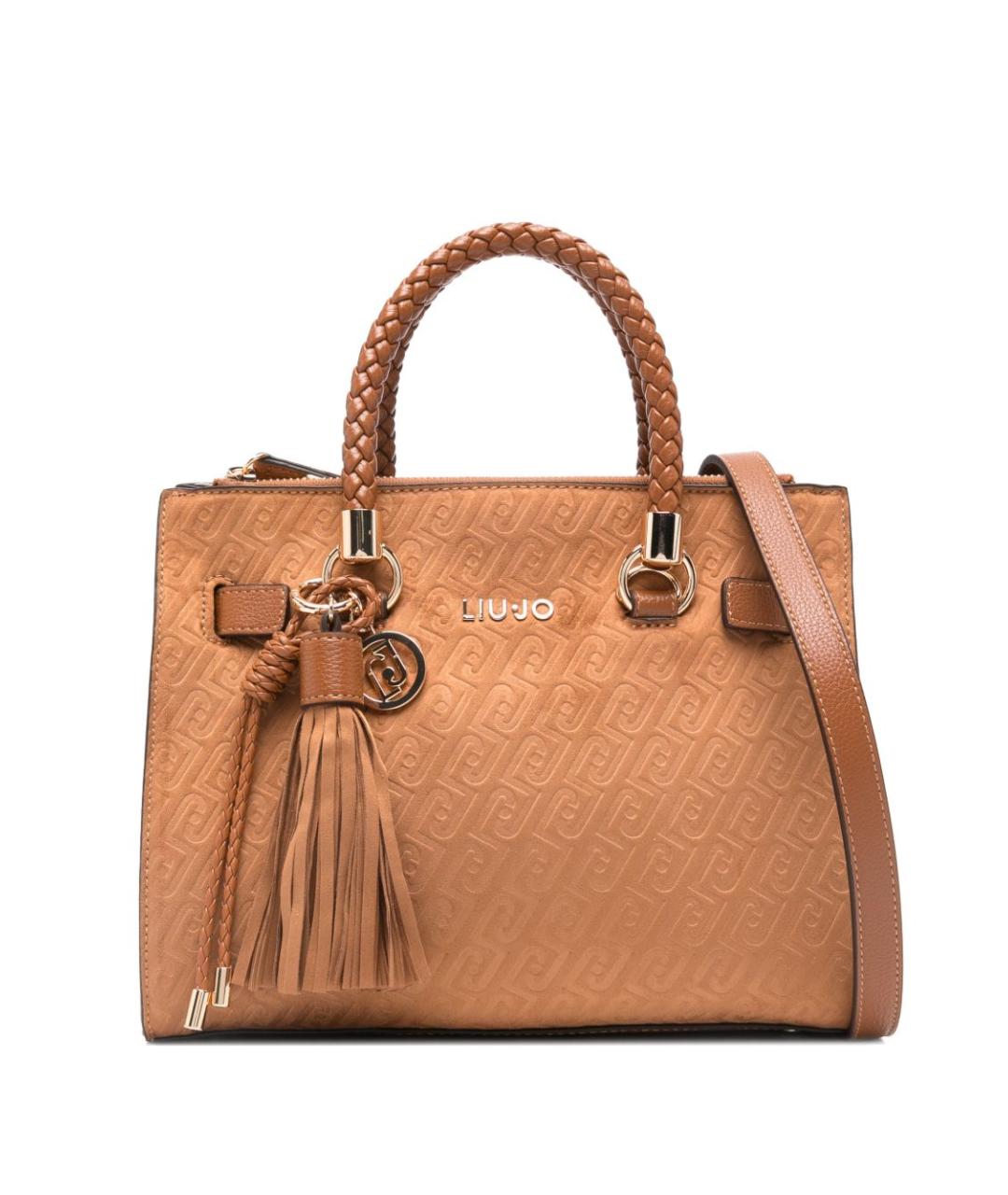 LIU JO Коричневая сумка тоут из искусственной кожи, фото 1