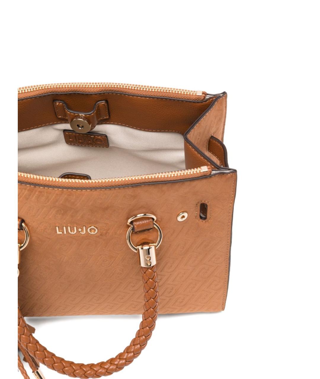 LIU JO Коричневая сумка тоут из искусственной кожи, фото 3