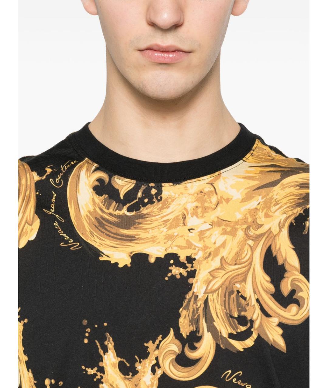 VERSACE JEANS COUTURE Мульти хлопковая футболка, фото 3